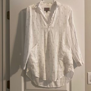 White Linen Swim Coverup